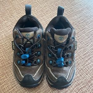 Timberland Toddler Boy’s Size 7 Gore-Tex Hiking Field Leather Boots Shoes EUC